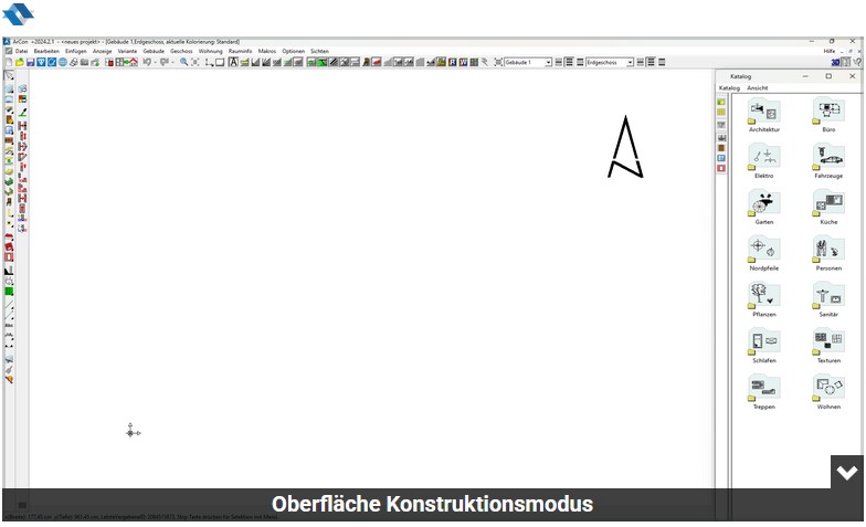 ArCon Professional Konstruktionsmodus