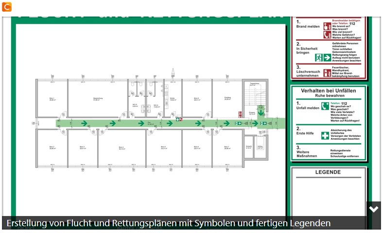 Flucht- und Rettungspl&auml;ne