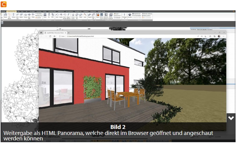 Weitergabe als HTML Panorama
