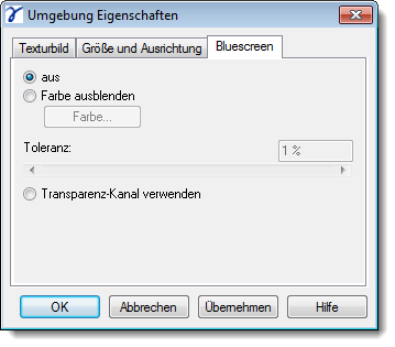 Dialog Advanced Bluescreen