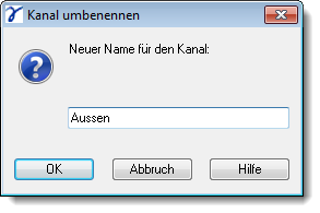 Dialog Channel Rename