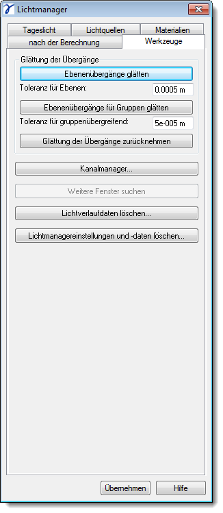 Dialog Daylight Tools