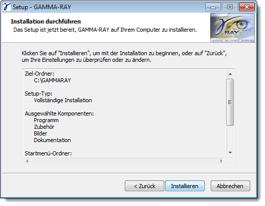 Dialog Installation Info