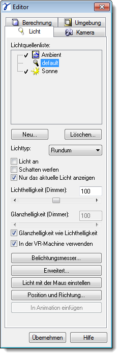 Dialog Light Editor
