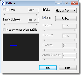 Dialog Material Properties Highlight Refelction