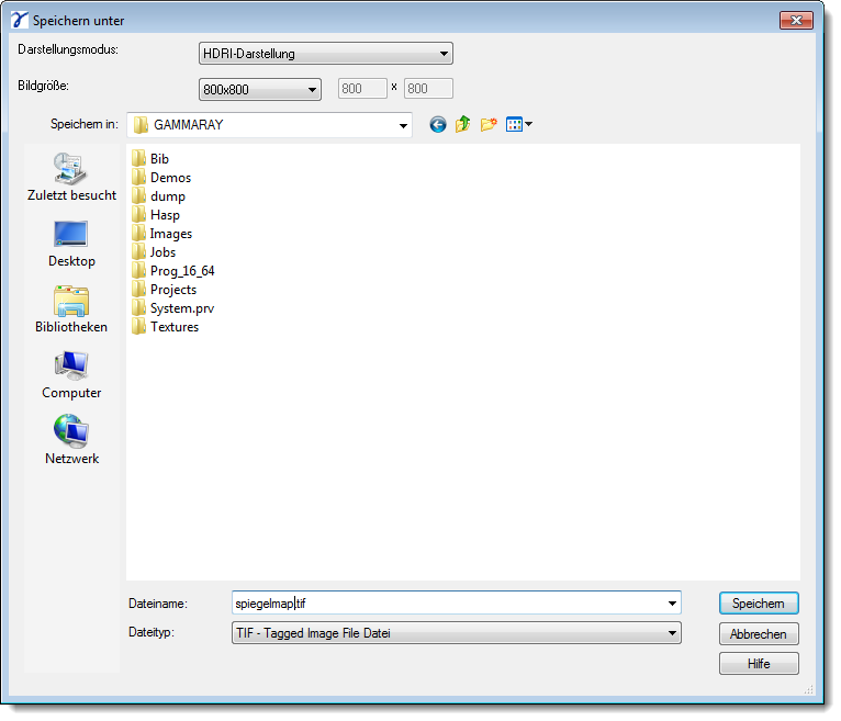 Dialog Material Properties Reflection Map Save