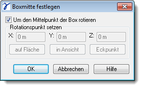 Dialog Rotation Axis XYZ