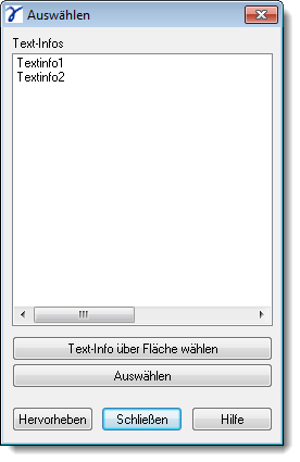 Dialog Selection by Text-Info