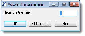 Dialog Selection Renumber Attributes