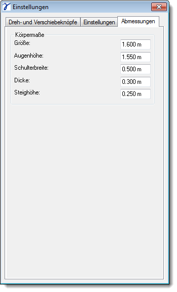 Dialog Settings Size