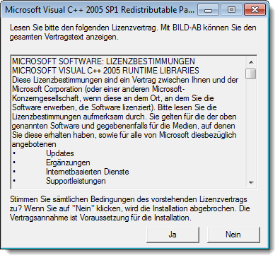 Dialog Setup Redistributable