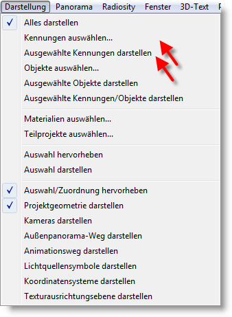 Menu View Select-Draw Attribute