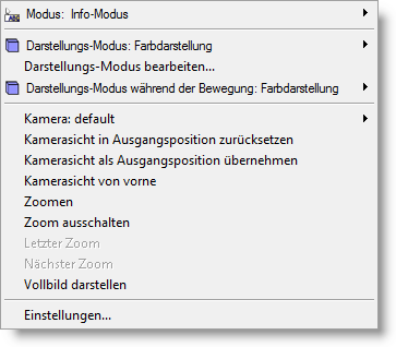 Right Mouse Menu Info Mode