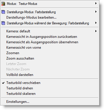 Right Mouse Menu Textur Mode