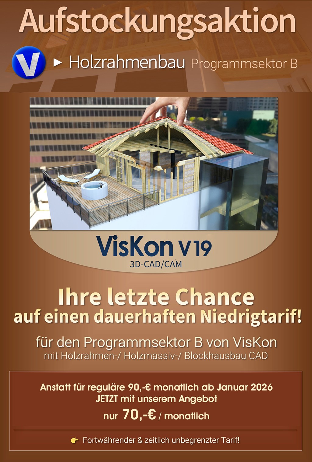 Aufstockungsangebot VisKon Modul Wand Aufstockungsangebot VisKon Modul Wand